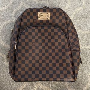 Checkered backpack